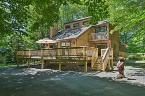 Fire Pit and Game Room at Pocono Lake Home!